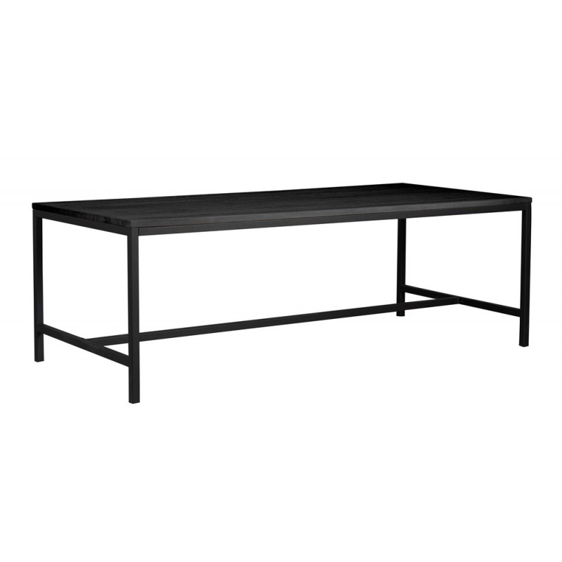 RO Everett Extending Dining Table 220x100 Black/Black